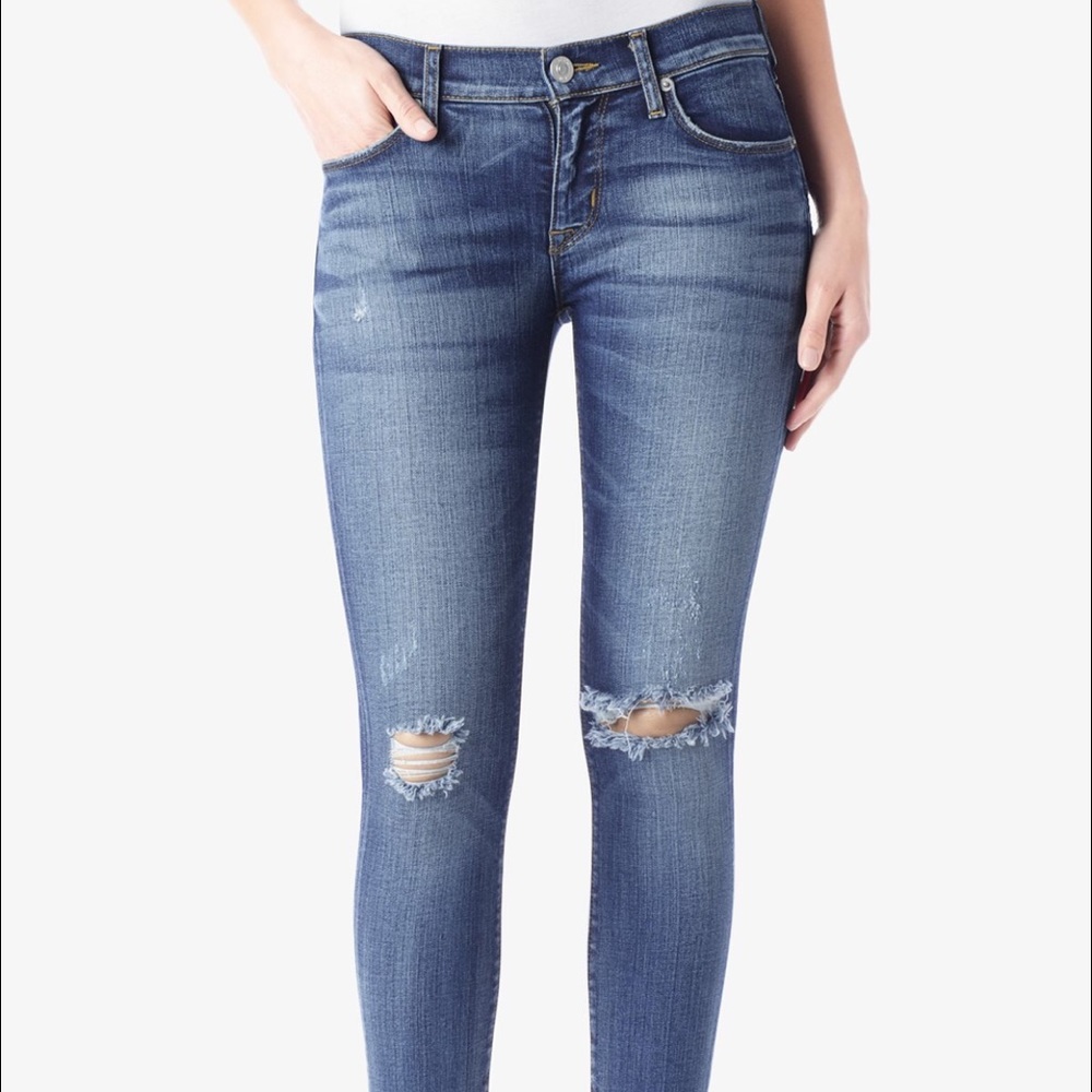 Hudson Krista Skinny Ankle Raw Hem 24